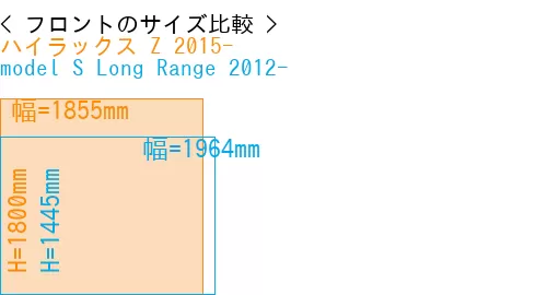#ハイラックス Z 2015- + model S Long Range 2012-